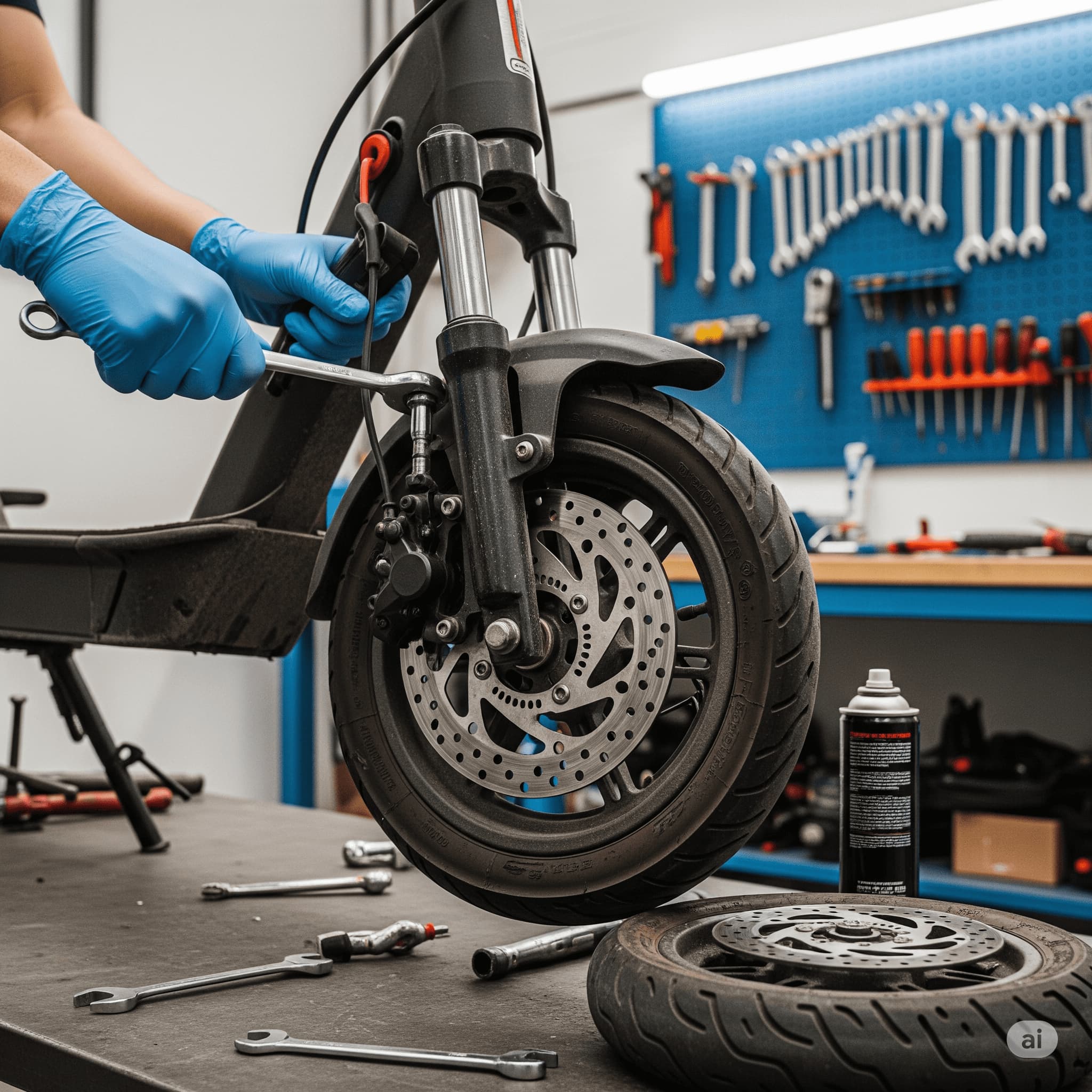 Scooter fren ve süspansiyon bakımı