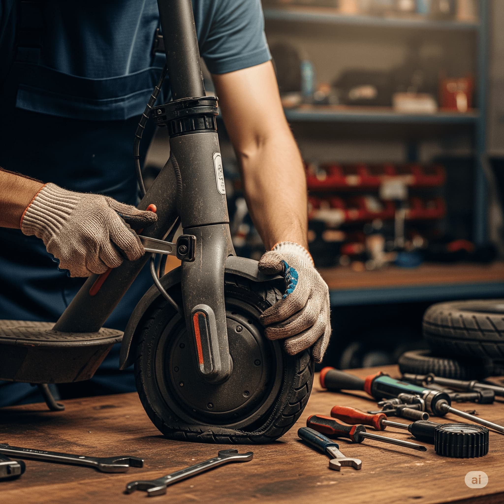 Scooter lastik değişimi